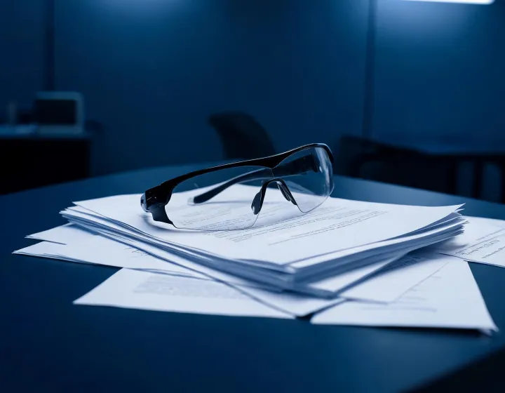 Independent sourcing desk reviewing shooting glasses briefs